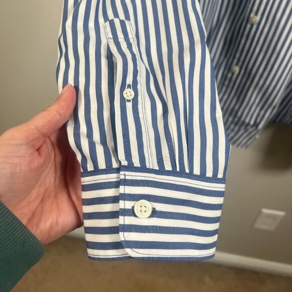 Todd Snyder Slim Fit Summerweight Favorite Button Down Shirt Mens Size XL Blue - Picture 6 of 11